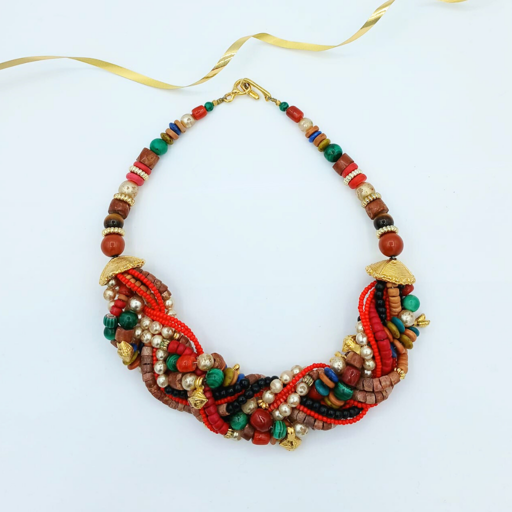 Christian Lacroix Vintage Multicoloured Beads Necklace