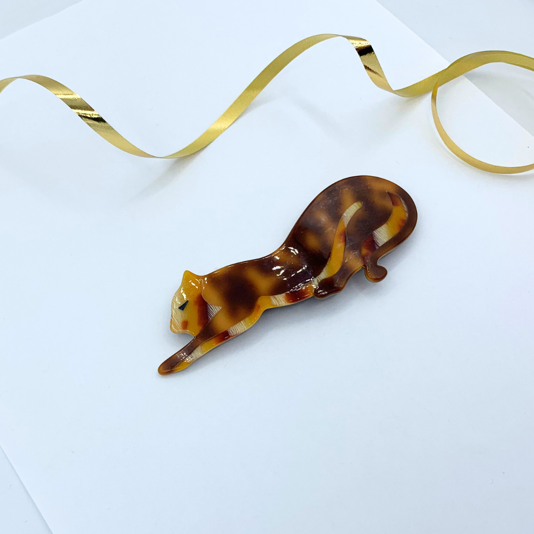 Vintage Panther Brooch by Lea Stein – view 2