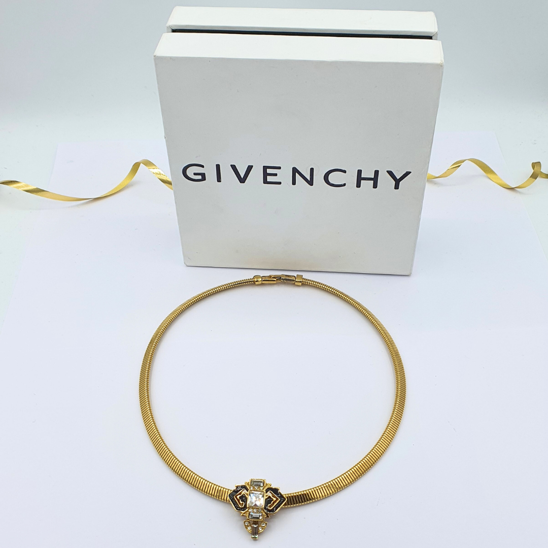 Vintage Givenchy Art Deco Triangular Centrepiece Necklace
