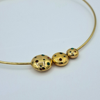 Vintage Grossé for Christian Dior Choker Necklace with 3 Spheres – view 3