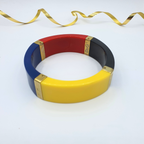 Vintage Dolce & Gabbana Bracelet in Geometric Colour Blocks