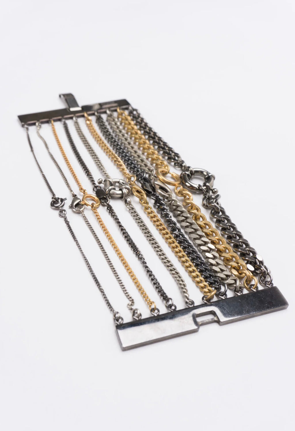 Vintage Jean Paul Gaultier Multi-Strand Chain Statement Bracelet – view 3