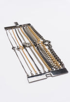 Vintage Jean Paul Gaultier Multi-Strand Chain Statement Bracelet – view 3