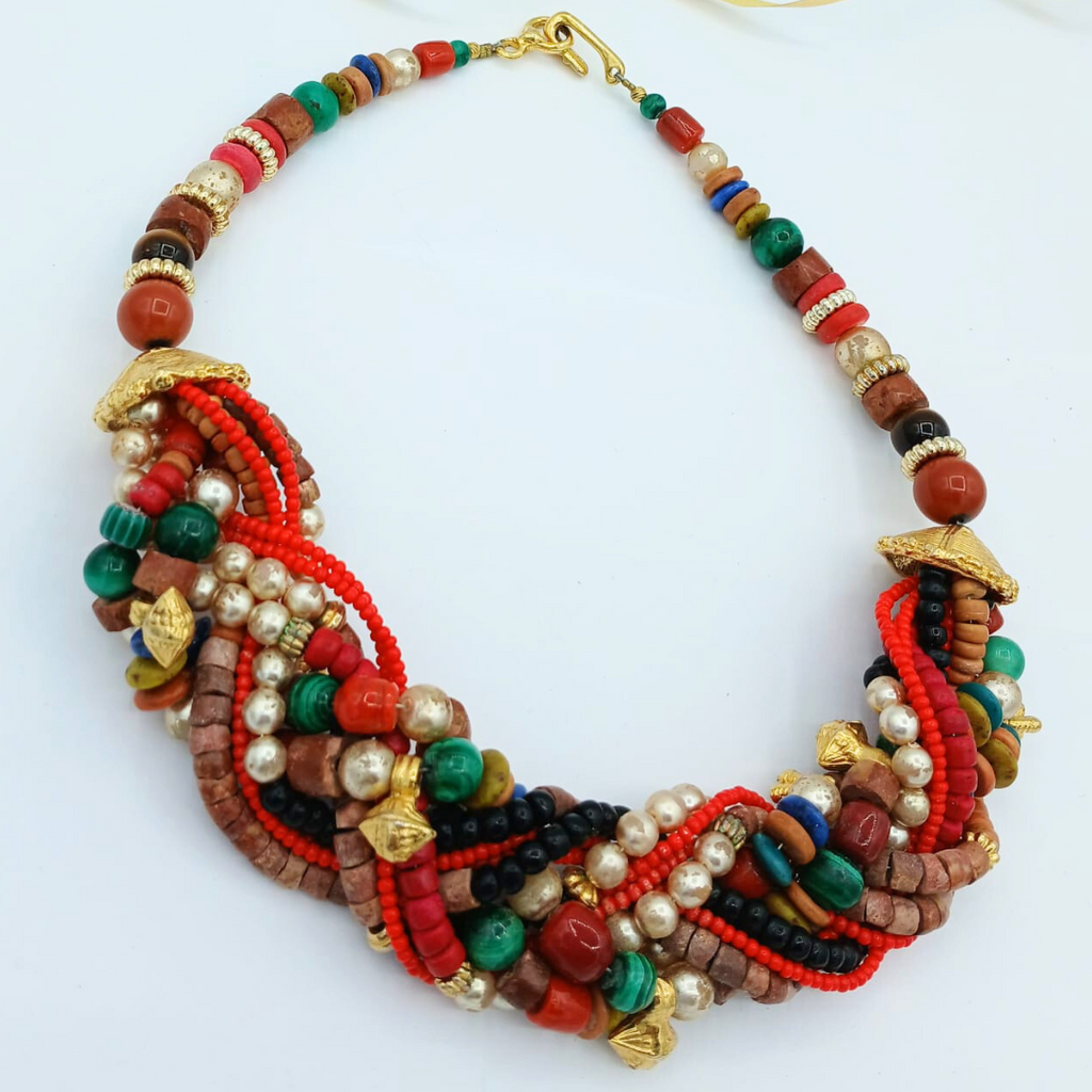 Christian Lacroix Vintage Multicoloured Beads Necklace – view 2