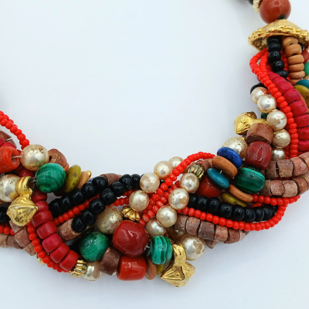 Christian Lacroix Vintage Multicoloured Beads Necklace – view 3