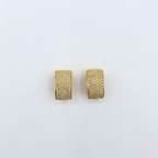 Vintage Christian Dior Rounded Rectangular Clip Earrings – view 2