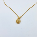 Vintage Christian Dior Teardrop Pendant Necklace – view 2