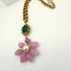 Vintage Moschino – Statement Necklace with Flower Pendant – view 3