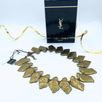 Vintage Yves Saint Laurent Double-Sided Scale-Shaped Necklace – view 2