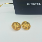 Vintage Chanel Baroque CC Clip Earrings – view 2
