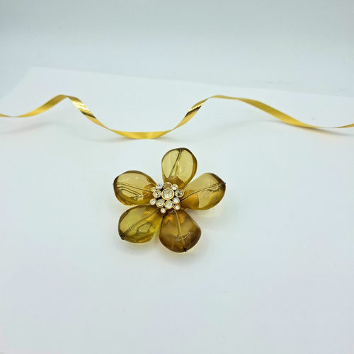 Vintage Anna Klein Flower Brooch