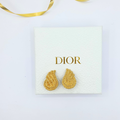 Vintage Christian Dior Flame-Shaped Clip Earrings