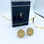 Vintage Yves Saint Laurent Crystal Stones Ear Clips – view 2