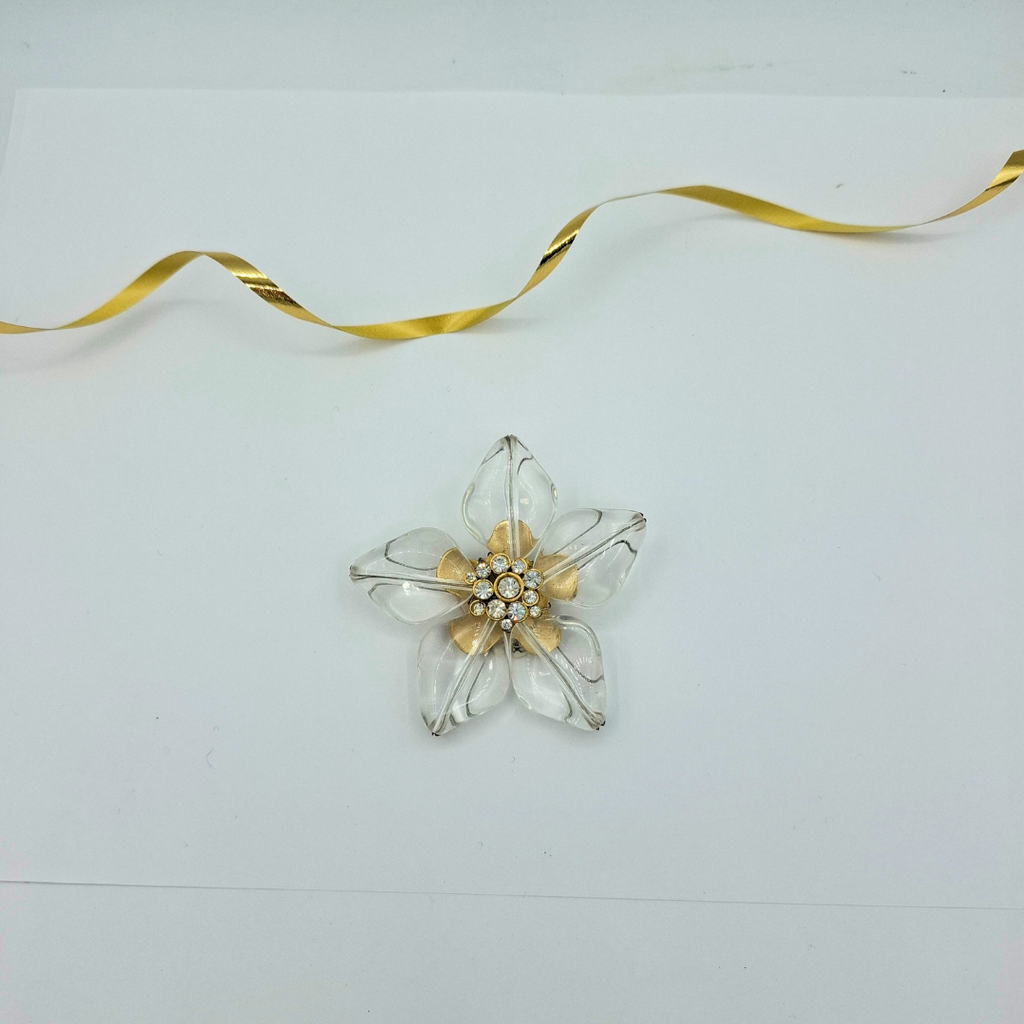 Vintage Anna Klein Flower Brooch – view 4