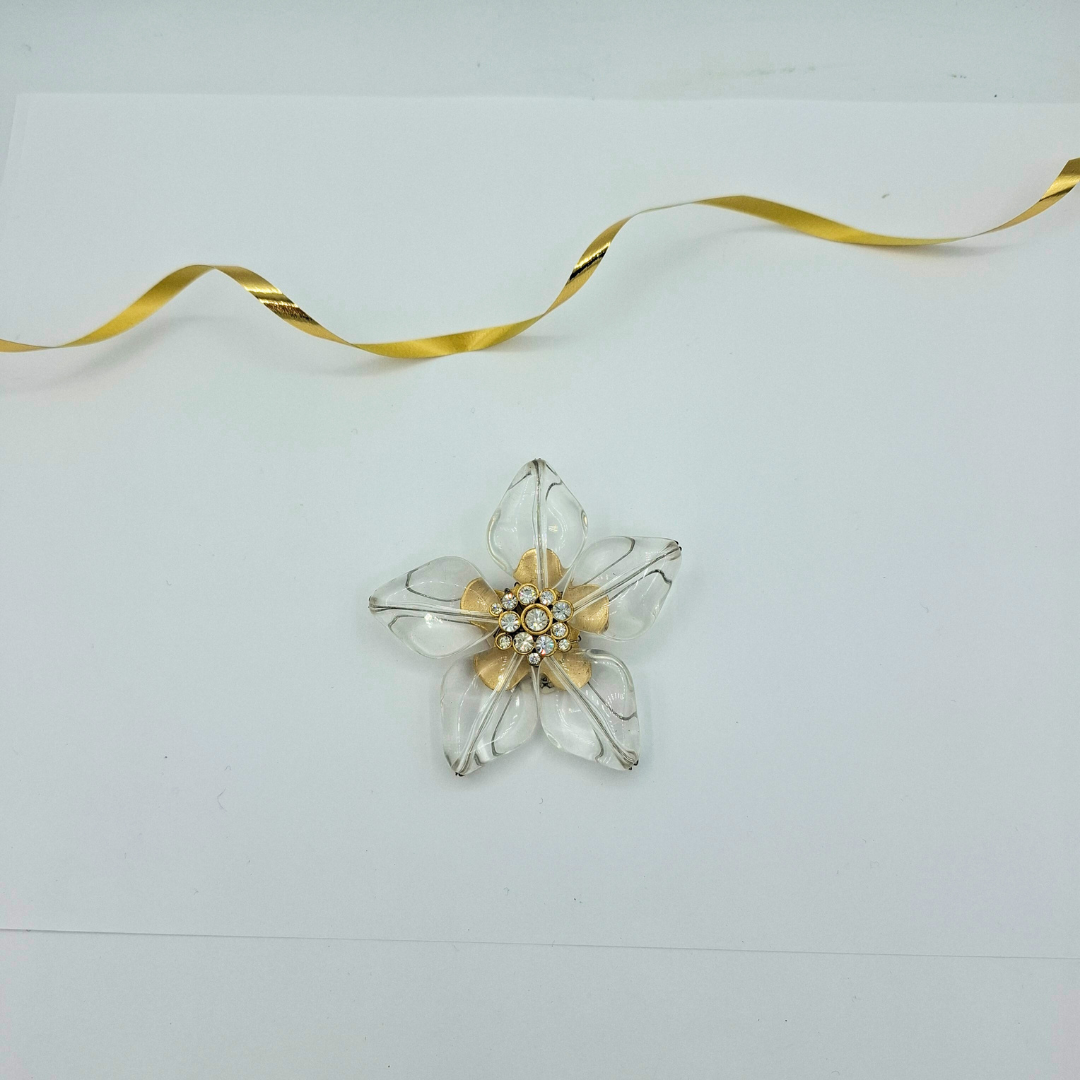 Vintage Anna Klein Flower Brooch – view 4