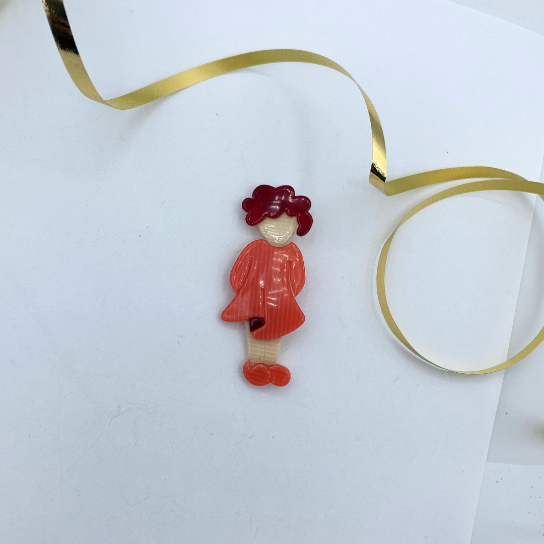 Vintage Annie Brooch - Lea Stein