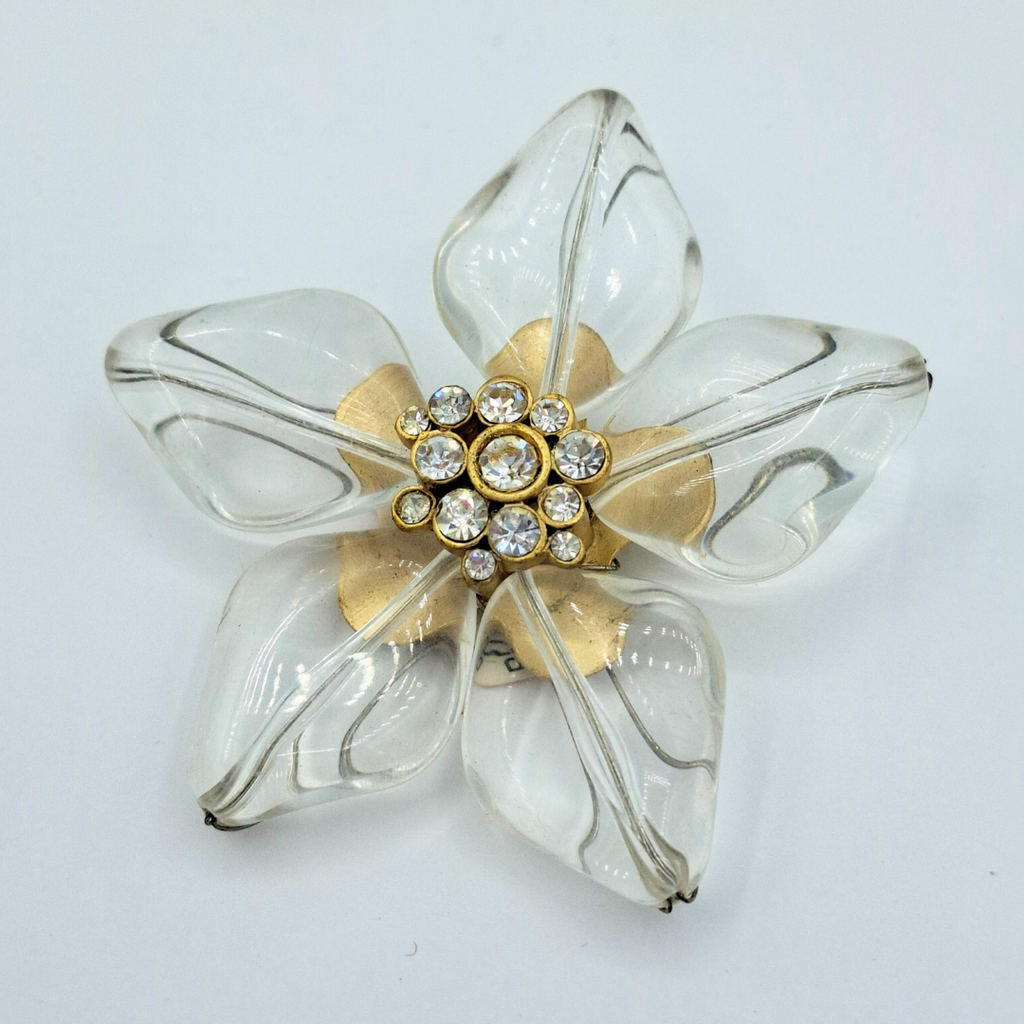 Vintage Anna Klein Flower Brooch – view 3