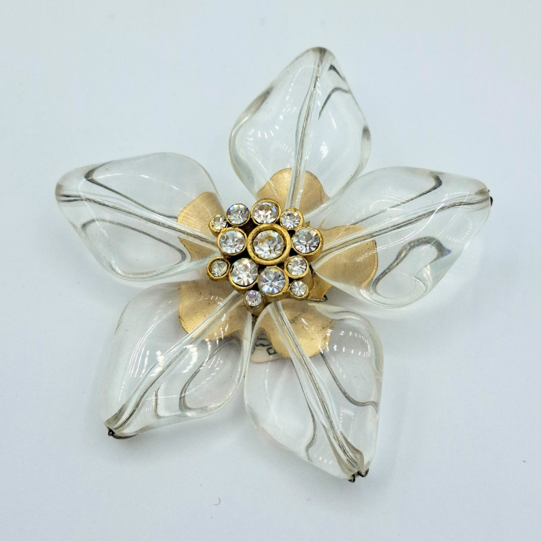 Vintage Anna Klein Flower Brooch – view 3