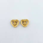 Vintage Christian Dior Open Heart Clip Earrings – view 2