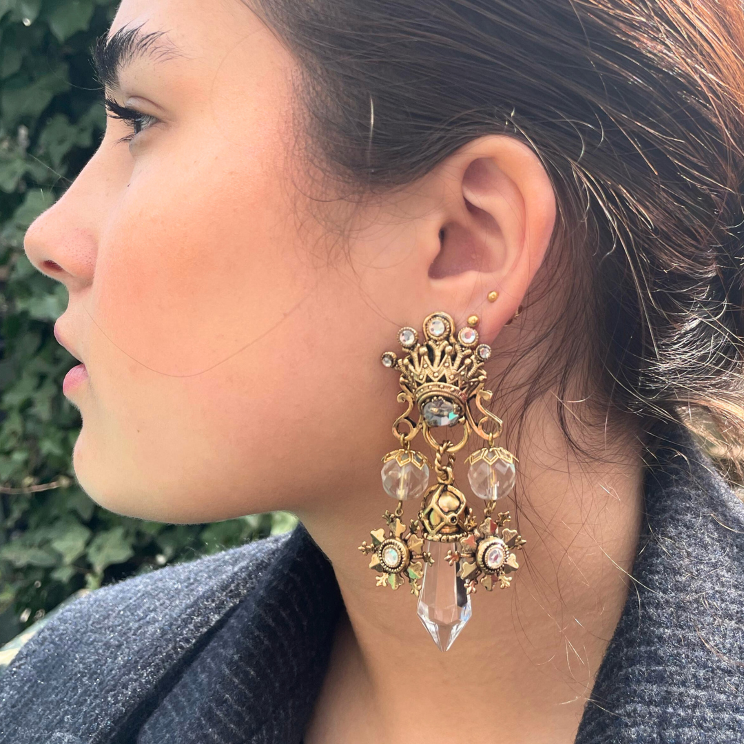 Vintage Zoe Coste Royal Baroque Earrings – view 2