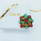 Gesigneerde Christian Dior Broche – 1964 – Henkel & Grosse | Robijnrood, Smaragd & Turquoise