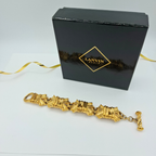 Vintage Lanvin Sculptural Chain Bracelet – view 2