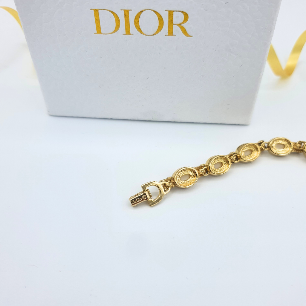 Dior – Vintage Bracelet with Cabochons & Crystals – view 4