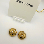 Vintage Giorgio Armani Floral Clip Earrings – view 2