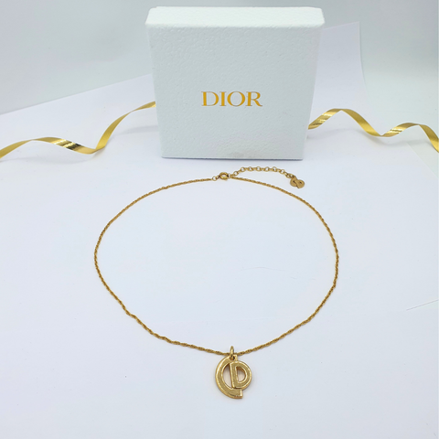 Christian Dior CD Vorm Logo Ketting
