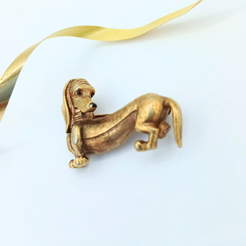 Marcel Boucher Teckel Broche