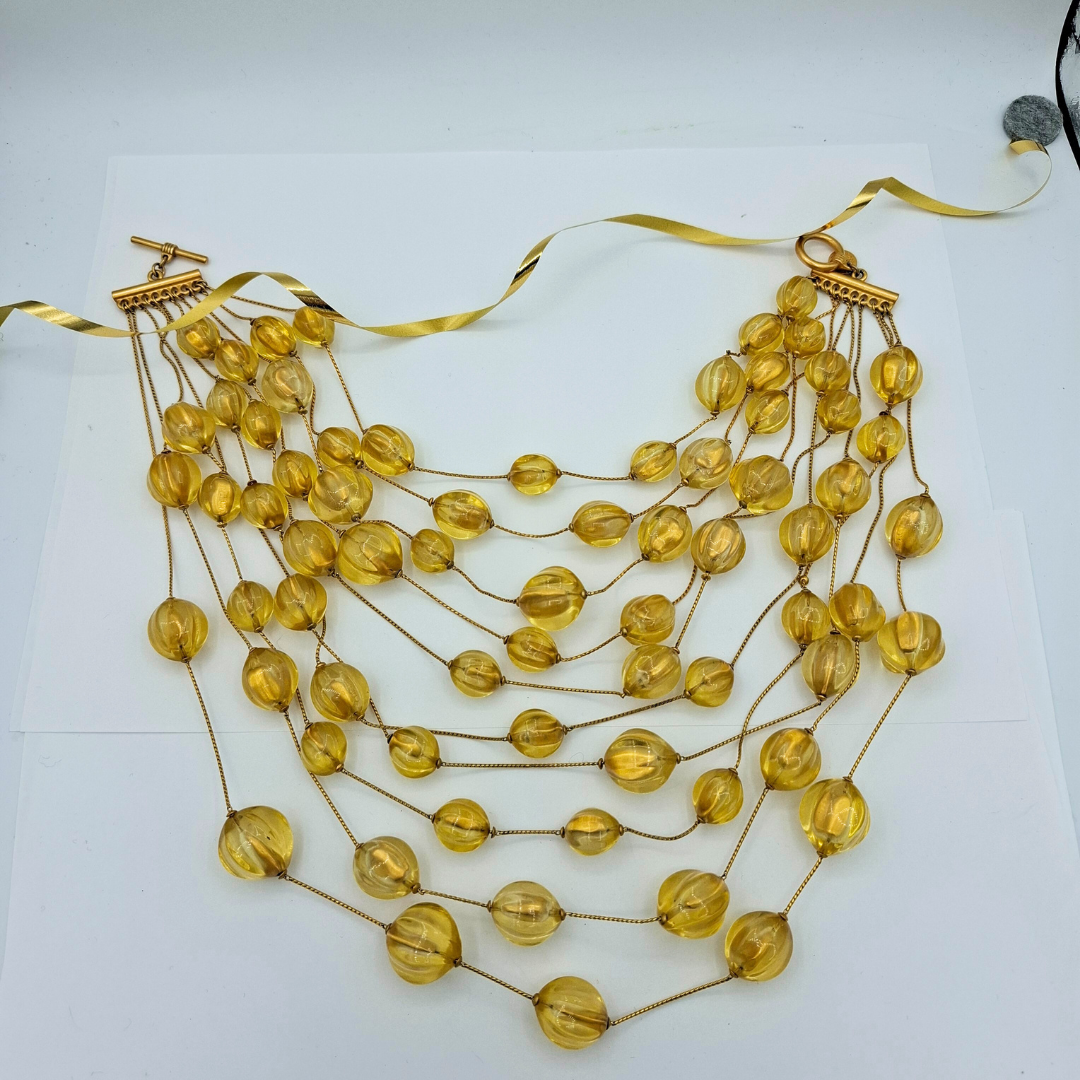 Vintage Anna Klein Beaded Necklace
