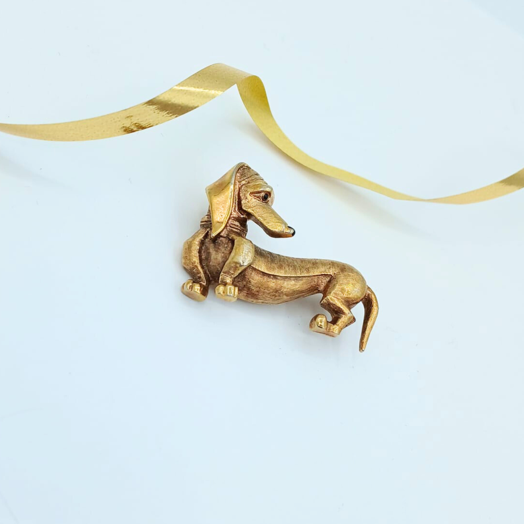 Vintage Marcel Boucher Graceful Dachshund Brooch