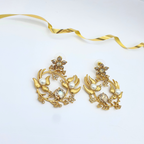 Vintage Oscar de la Renta Bird Wreath Earrings – view 3