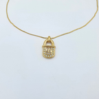 Vintage Christian Dior Padlock Necklace – view 2