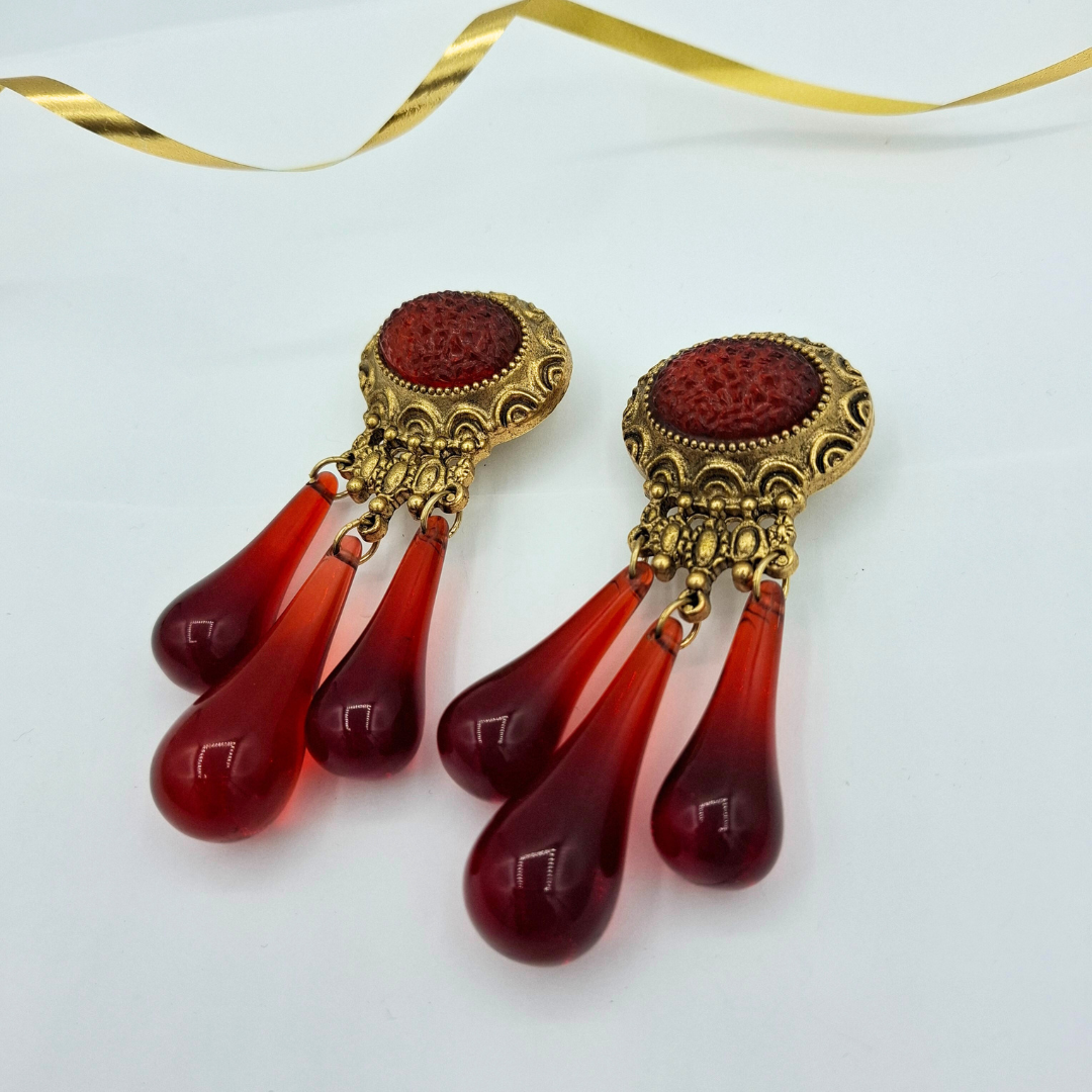 Vintage Chandelier Clip Earrings – view 3