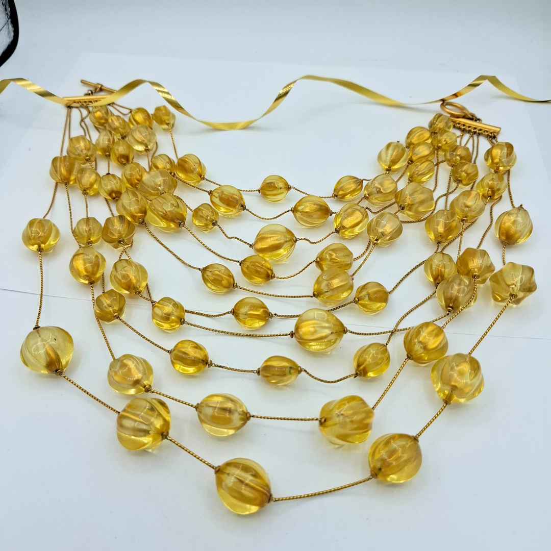 Vintage Anna Klein Beaded Necklace – view 4