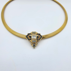 Vintage Givenchy Art Deco Triangular Centrepiece Necklace – view 4