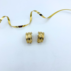Vintage Christian Dior Pleated Clip Earrings