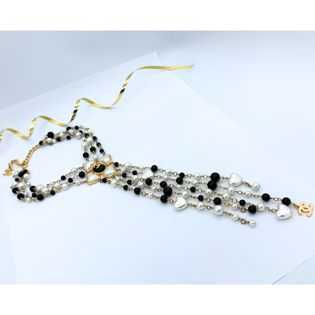Vintage Chanel Chandelier Faux Pearl Necklace – view 2