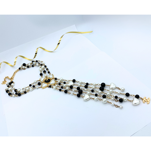 Vintage Chanel Chandelier Faux Pearl Necklace – view 2