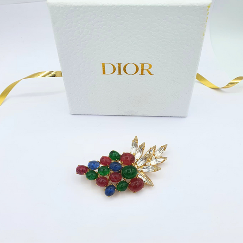 Vintage Christian Dior Brooch "Fruit de Luxe" – ca. 1950s – view 2