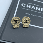 Vintage Chanel Bow CC Logo Clip Earrings – view 2