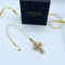 Christian Lacroix Faux Pearls Kruis Ketting