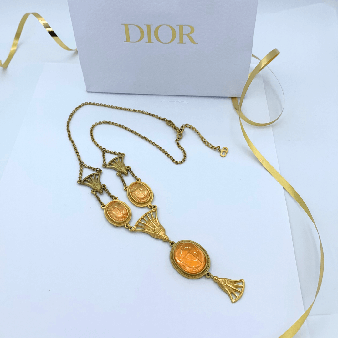 Vintage Egyptian Revival Christian Dior Necklace – view 3