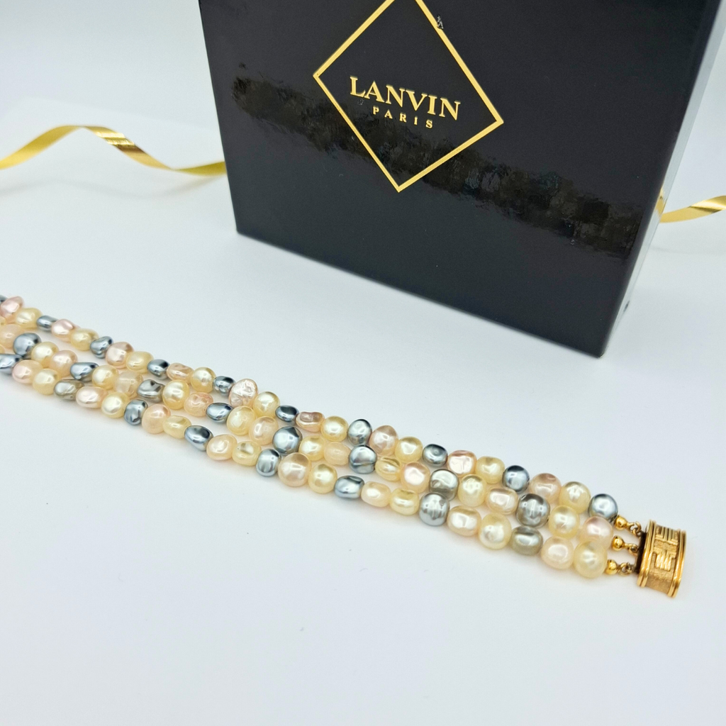 Vintage Lanvin Freshwater Pearl Bracelet – view 2