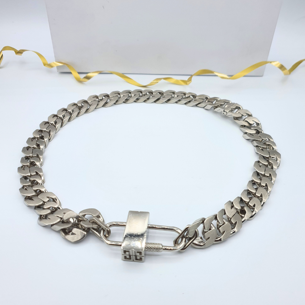 Givenchy – Vintage Silver-Tone Chain Necklace – view 2