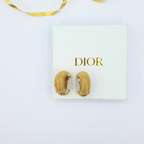 Vintage Christian Dior Crescent Clip Earrings