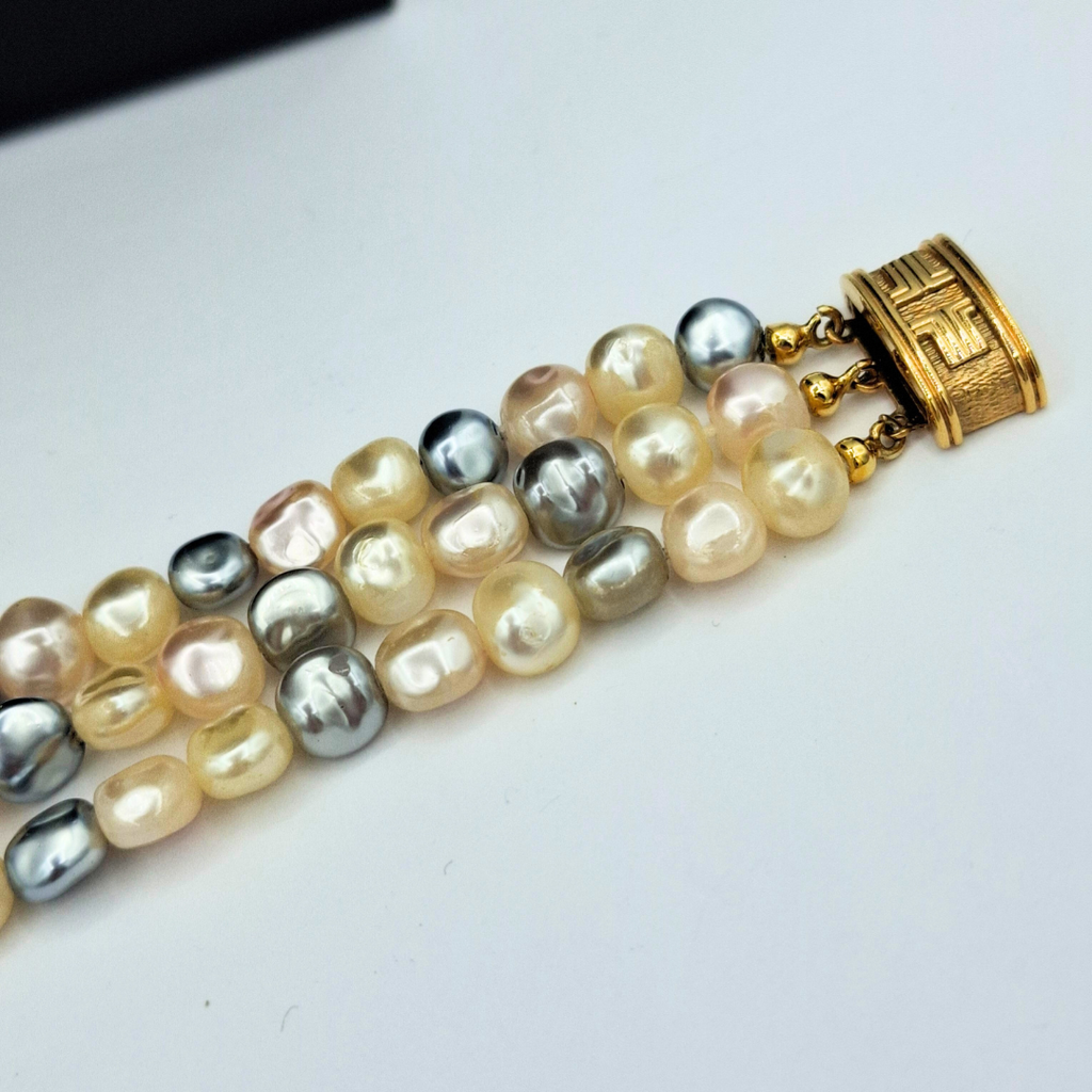 Vintage Lanvin Freshwater Pearl Bracelet – view 3