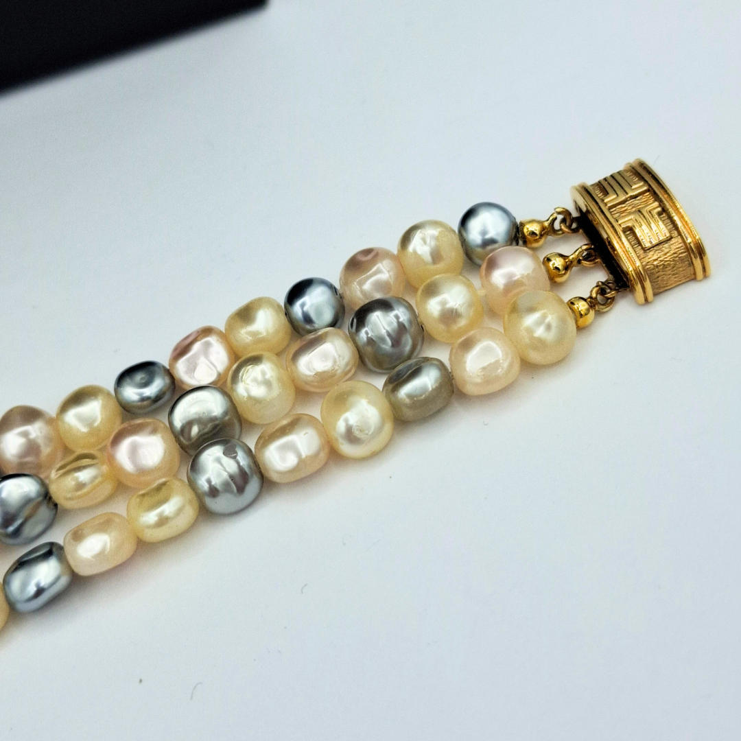 Vintage Lanvin Freshwater Pearl Bracelet – view 3
