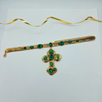 Vintage De Liguoro Choker Necklace with Cross